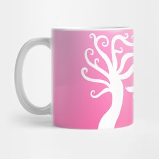 Pink Ombre Tree Swing Silhouette Mug